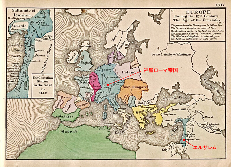 1142世紀頃のローマの地図
